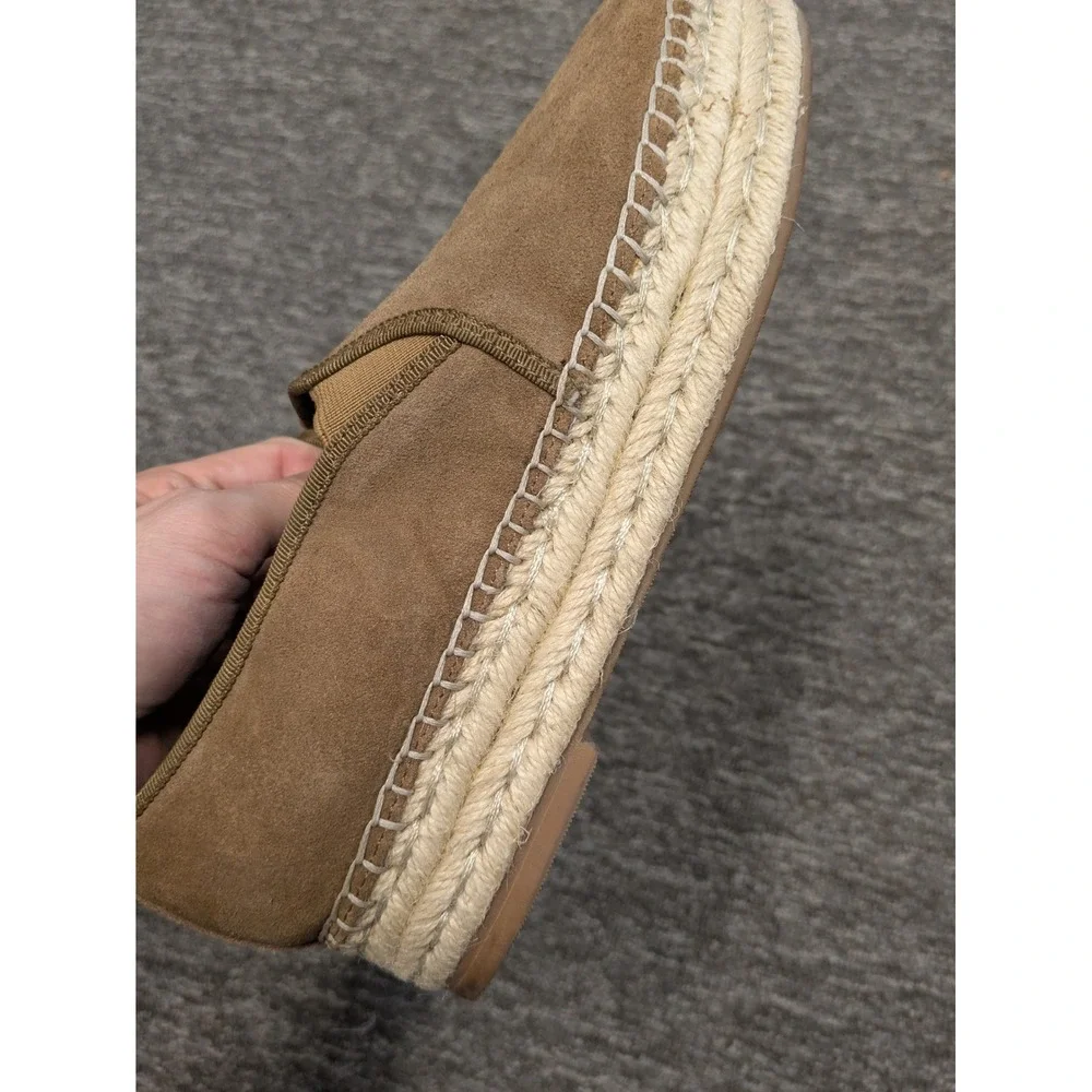 Blondo Women's Size‎ 6.5 Waterproof Suede Espadrille Slip On Loafers Tan